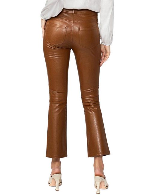 PAIGE Brown Claudine Ankle Flare Jean