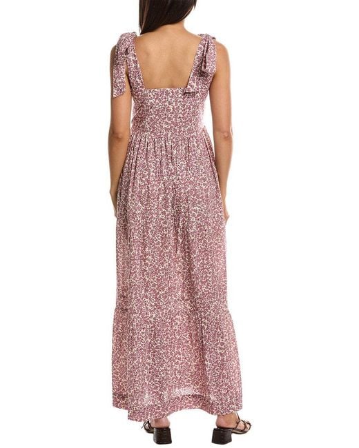 FRNCH Pink Cherrine Maxi Dress