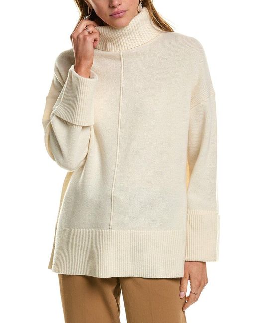 Reiss Natural Sarah Wool & Cashmere-Blend Roll Neck Sweater