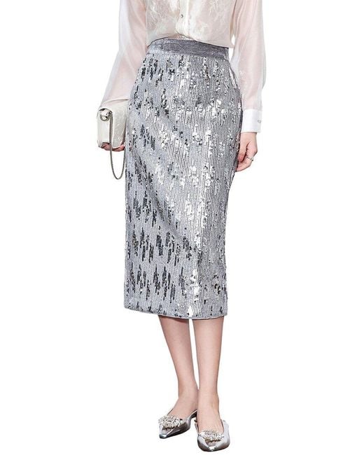 Monique Lagarde Gray Skirt