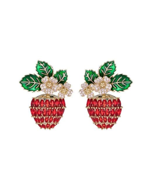 Eye Candy LA Green The Luxe Collection Cz Lina Earrings