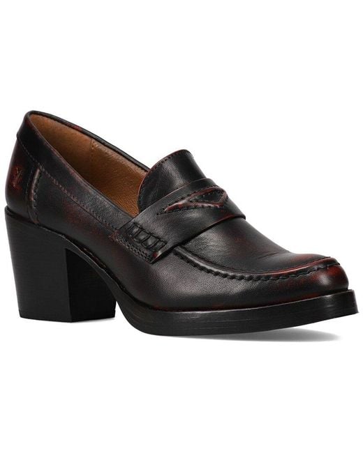 Frye Black Jean Loafer Leather Loafer
