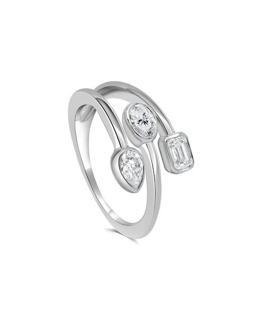 Sabrina Designs White 14K 0.63 Ct. Tw. Diamond Bypass Ring
