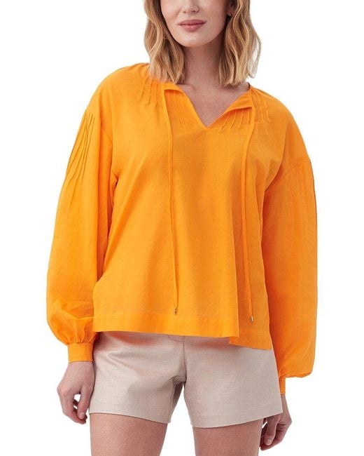 Trina Turk Orange Cape Coral Top