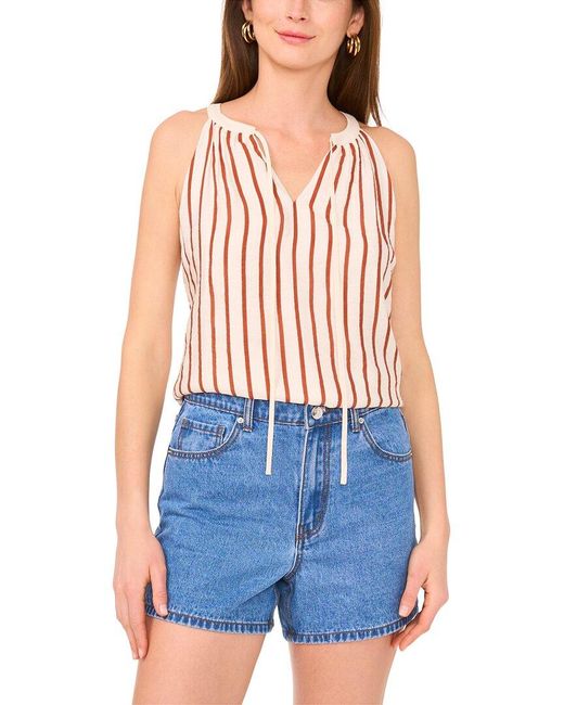 Vince Camuto Blue Halter Blouse