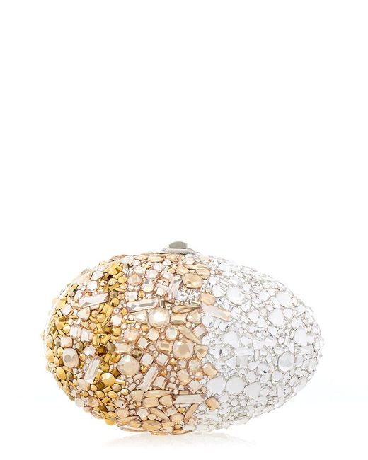 Judith Leiber Metallic Egg Effervescent Clutch