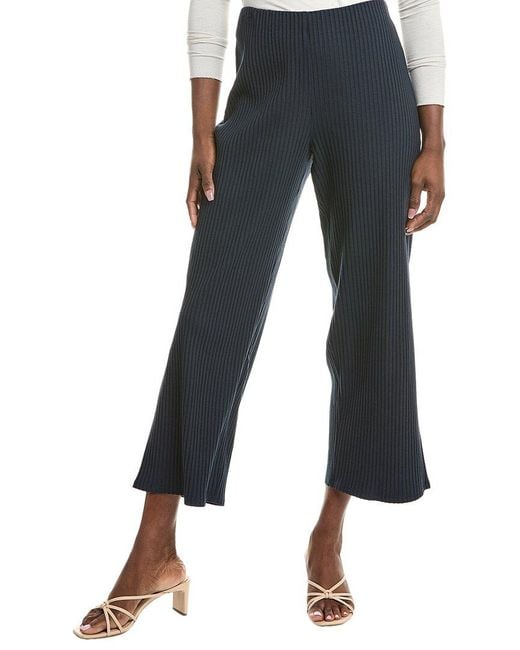 Eileen Fisher Blue Wide Ankle Pant