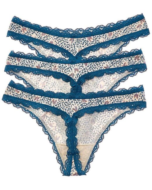 B.tempt'd Blue B.Temptd By Wacoal Future Foundation Thong