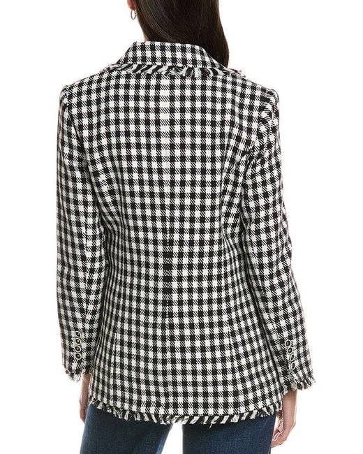 tyler boe Black Tommy Check Cutaway Jacket