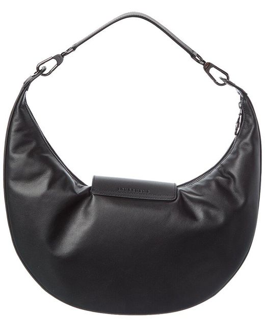 Longchamp Black Le Pliage Xtra Leather Shoulder Bag