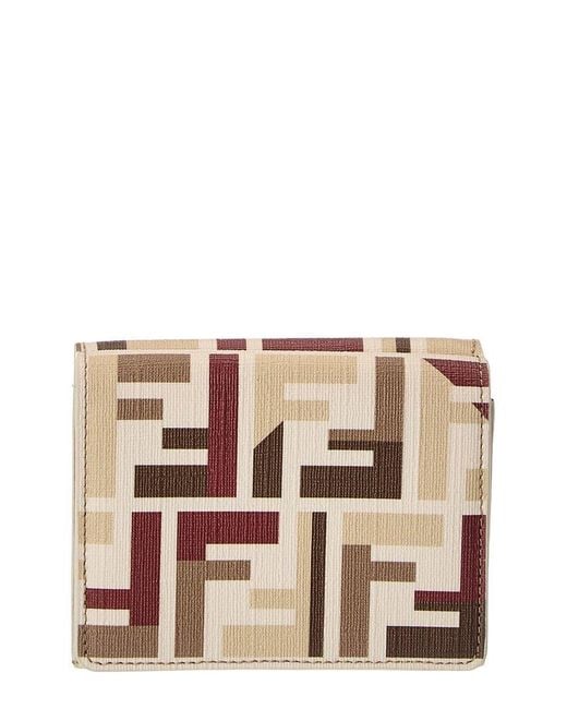 Fendi Brown Roma Ff Wallet