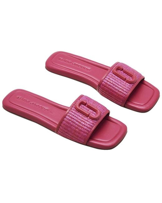 Marc Jacobs Pink The J Marc Leather Sandal