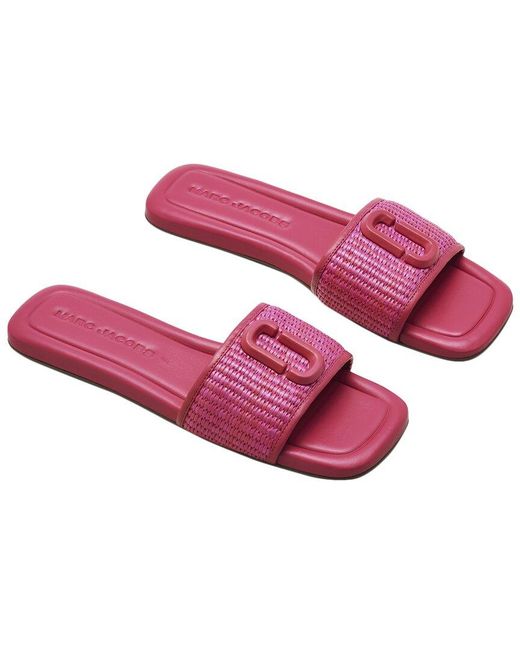 Marc Jacobs Pink The J Marc Leather Sandal