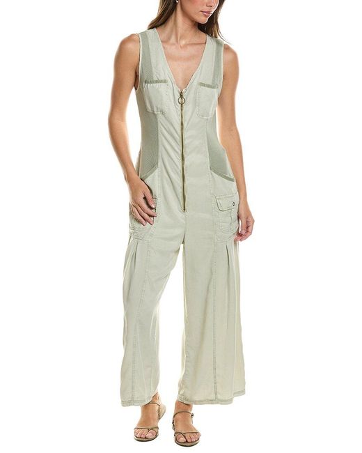 XCVI Green Macgowan Crop Jumpsuit