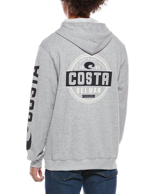 COSTA APPAREL Gray Prado Hoodie for men