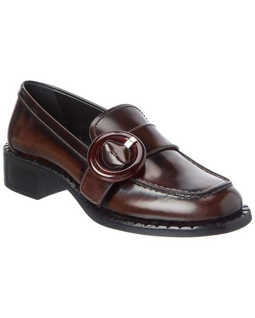 Prada Brown Leather Loafer