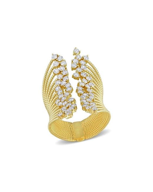 Rina Limor Metallic 14k 1.80 Ct. Tw. Diamond Cocktail Ring