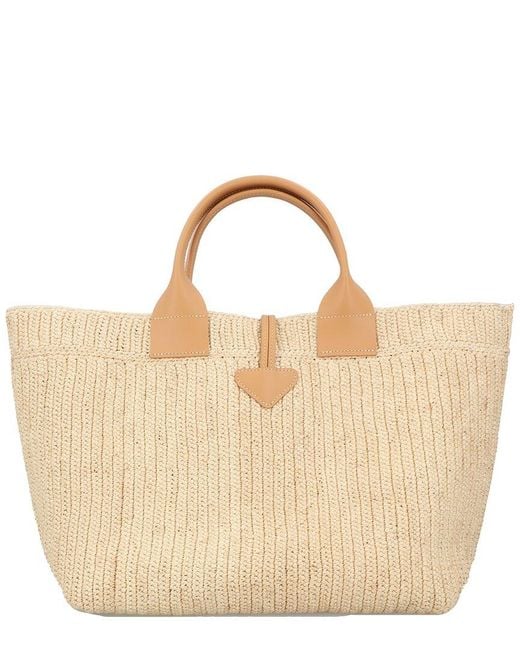 Longchamp Natural Le Roseau Large Tote