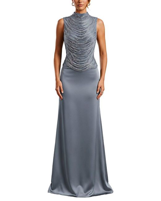 Amanda Royal Blue 2Pc Top & Skirt Set