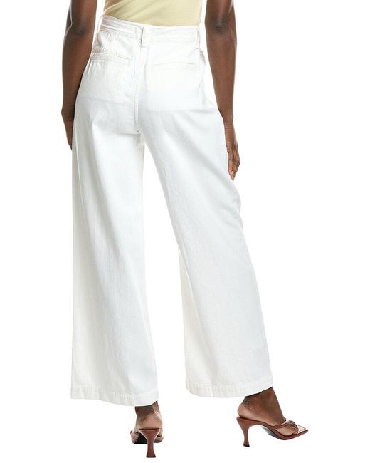 Madewell White Harlow Pant