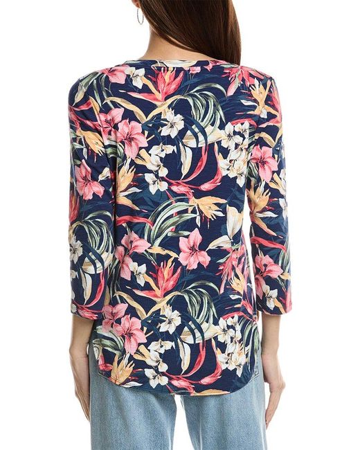 Tommy Bahama Gray Ashby Isles Flora Amora T-Shirt