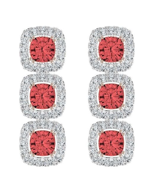 Lab Grown Diamonds White 14K 8.25 Ct. Tw. Lab-Grown Diamond Fashion Earring