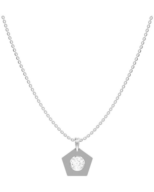 Lab Grown Diamonds Metallic 14K 1.00 Ct. Tw. Lab-Grown Diamond Necklace