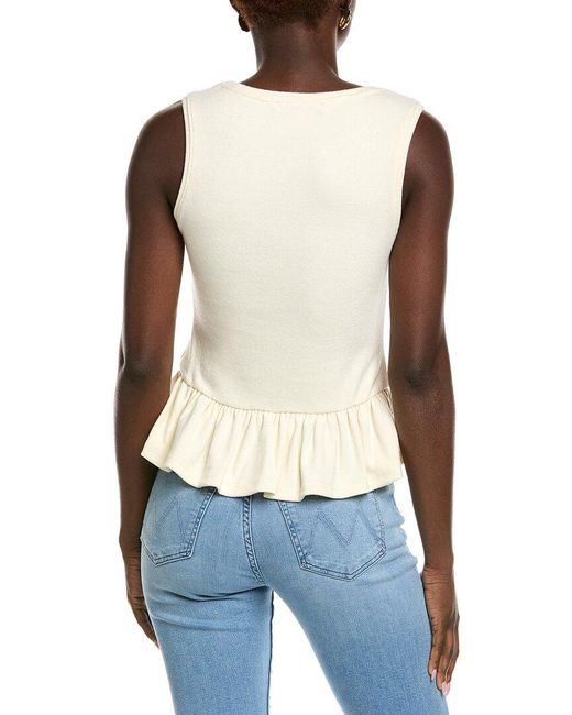 Endless Rose Blue Peplum Knit Top