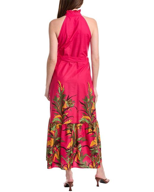 FLORA BEA NYC Red Fawn Maxi Dress
