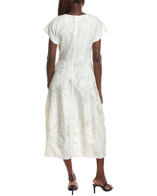 Joseph Ribkoff White Midi Dress