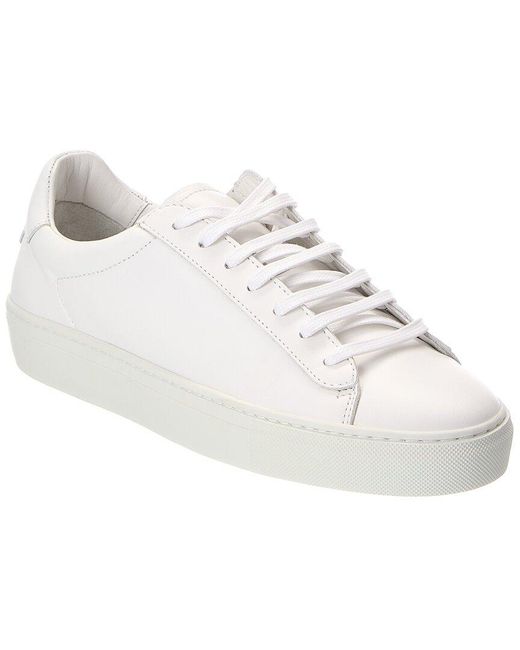 Reiss White Leather Sneaker