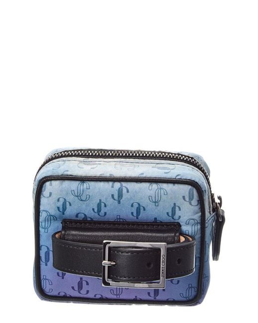 Jimmy Choo Blue Nylon Wrist Bag