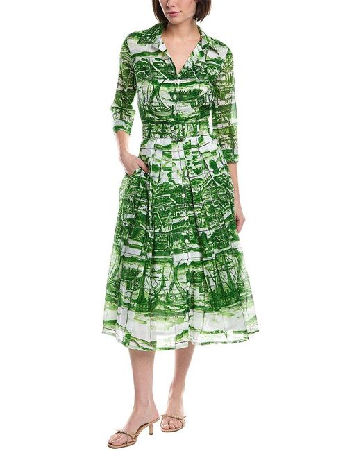 Samantha Sung Green Audrey Shirtdress