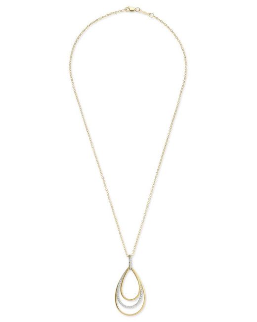 Reiss Metallic 14K 0.28 Ct. Tw. Diamond Necklace