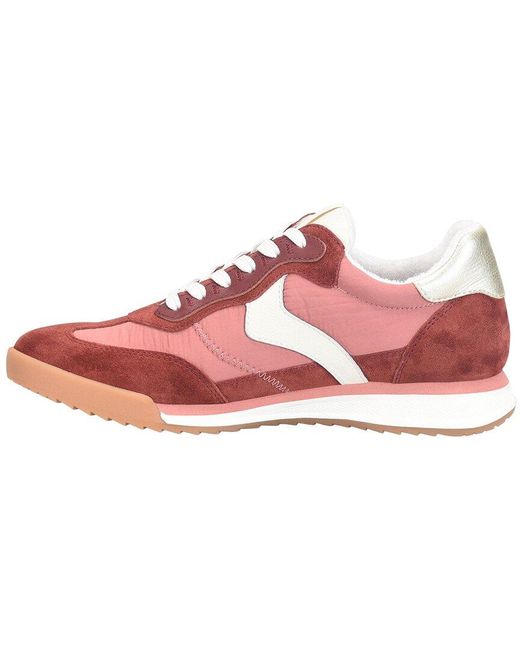 Söfft Pink Kat Suede & Nylon Sneaker