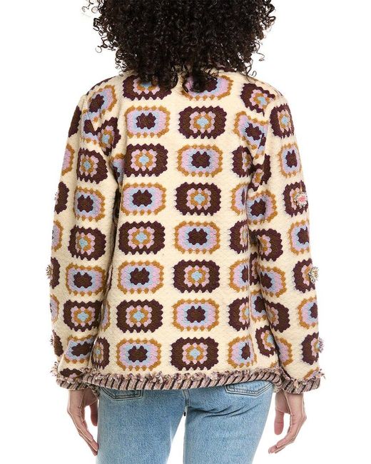 Johnny Was Multicolor Wool-Blend Jacket