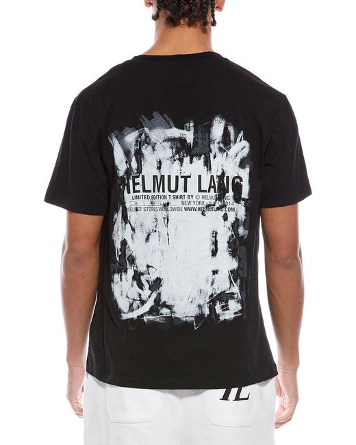 Helmut Lang Black Scribble T-Shirt for men