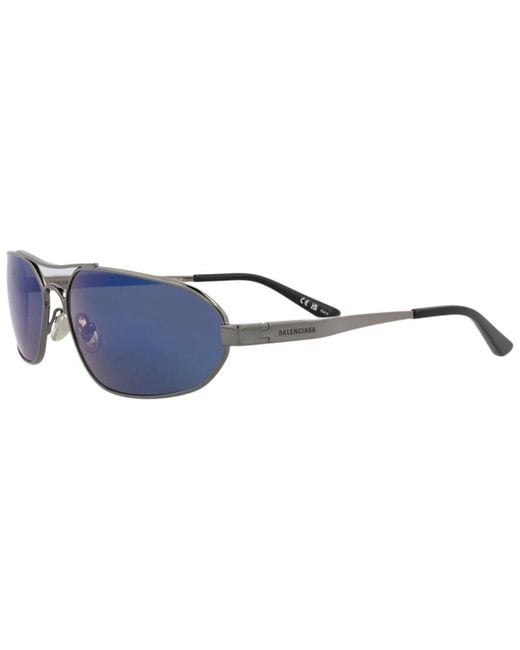 Balenciaga Blue Bb0227S 71Mm Sunglasses for men