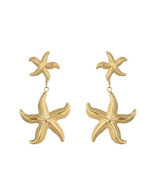 Eye Candy LA Metallic Drop Earring
