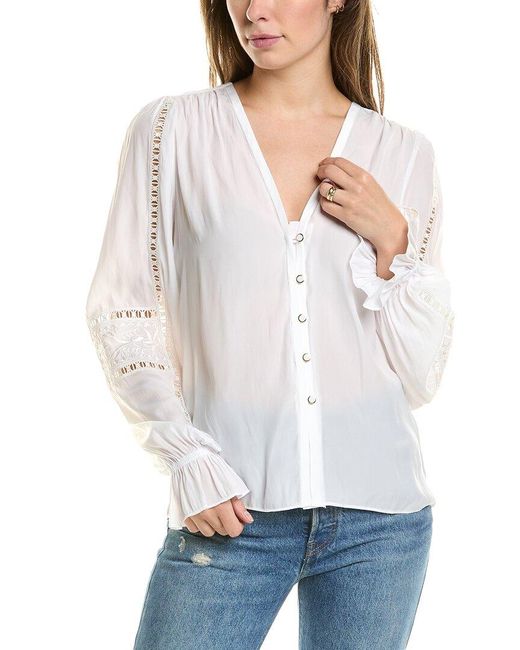 Ramy Brook White Hava Top