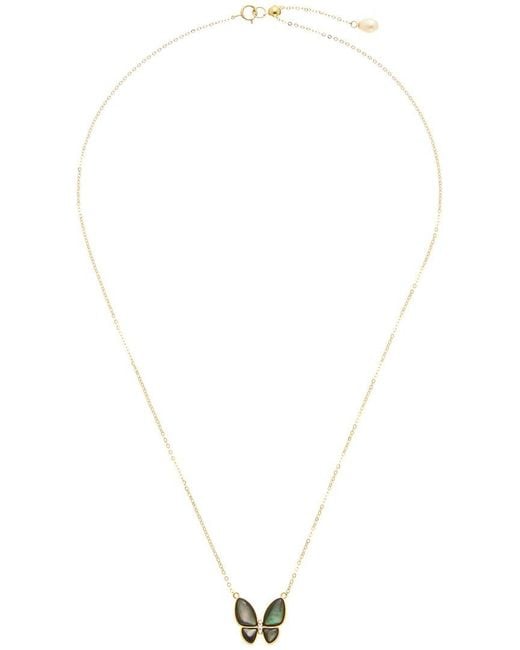 Maitre De Diamant Metallic 18K 0.20 Ct. Tw. Diamond & Pearl Necklace