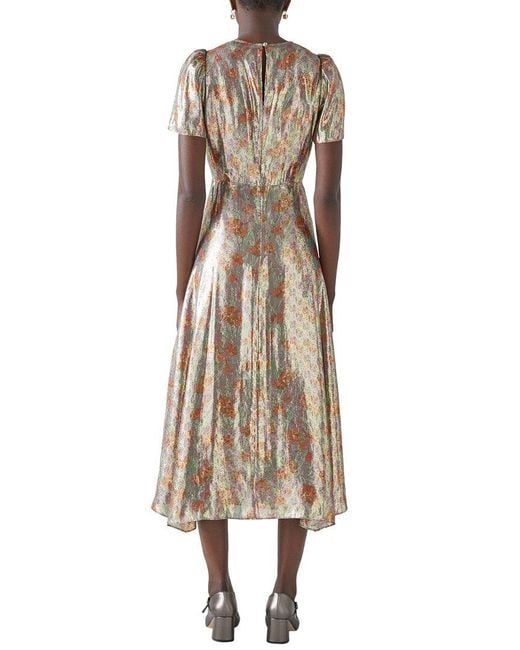 L.K.Bennett Natural Boyd Silk-blend Dress