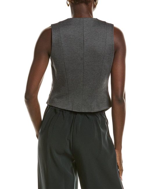 Rag & Bone Gray Velma Ponte Vest