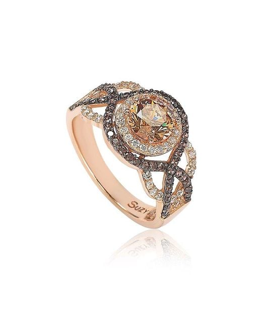 Suzy Levian CZ Jewelry White Suzy Levian Silver Cz Ring