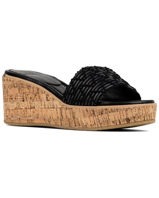 Donald J Pliner Black Allea Leather Sandal
