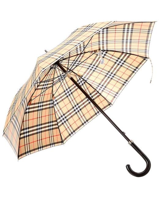 Burberry Metallic Check Umbrella