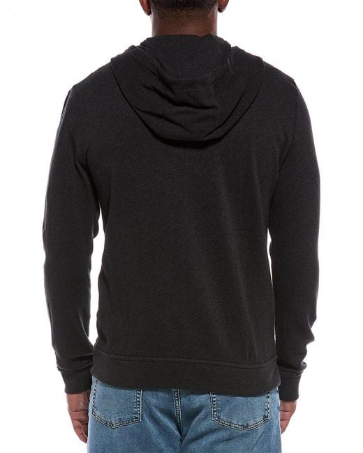 ATM Black French Terry Zip Hoodie for men