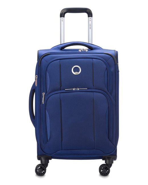 Delsey Blue Optimax Lite 20 Expandable Carry-On