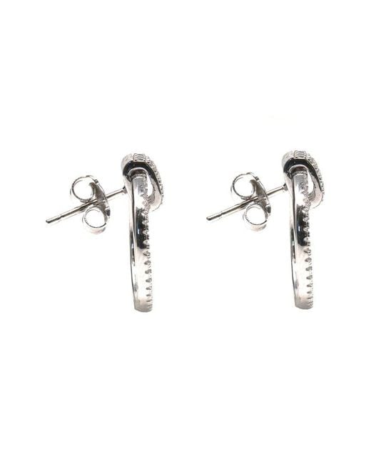 Suzy Levian CZ Jewelry Metallic Suzy Levian Cz Dangle Earrings
