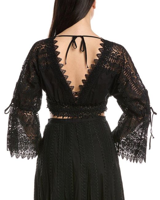 Charo Ruiz Black Elle Top